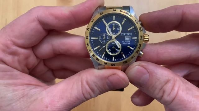 How to set the second hand on a citizen watch chronometer to 12