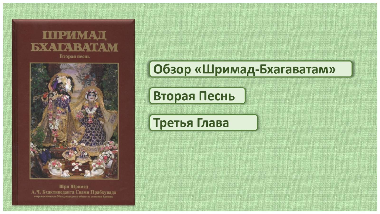 Обзор Шримад-Бхагаватам 2.3