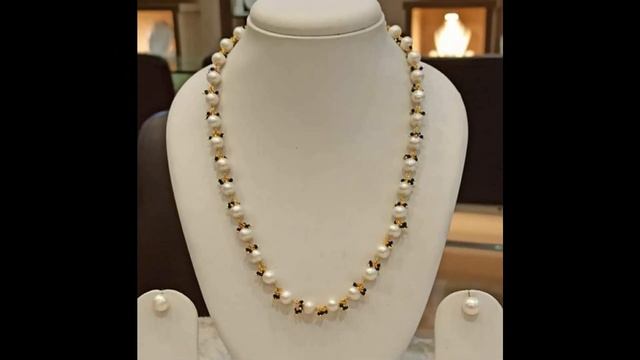 Most Graceful and Elegant Pearl, Moti Long Necklace Set Design 2021 - Indian Fashion Trends