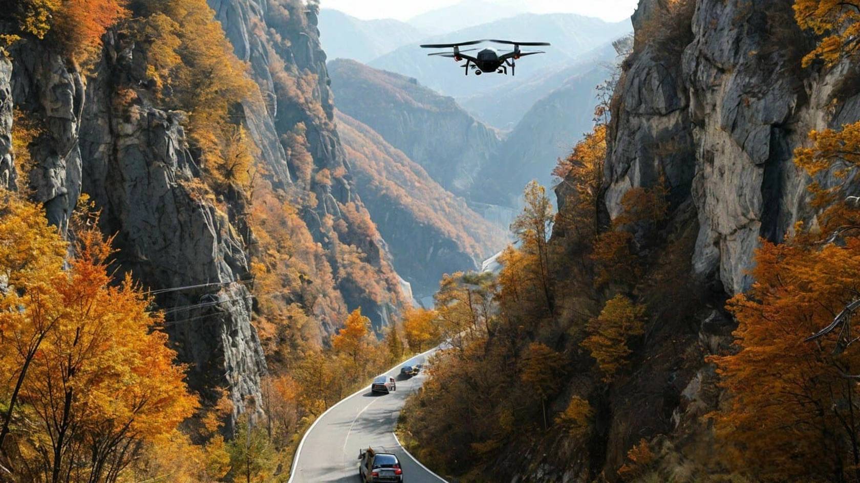 Абхазия. Квадрокоптер. 4К. Юпшарский каньон