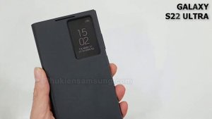 {REVIEW} Bao da Smart Clear View Cover Galaxy S22 Ultra chính hãng Samsung có gì nổi bật?
