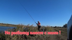 Бабье лето. Рыбалка на поплавочную удочку. ДЕТИ ВНУКИ !