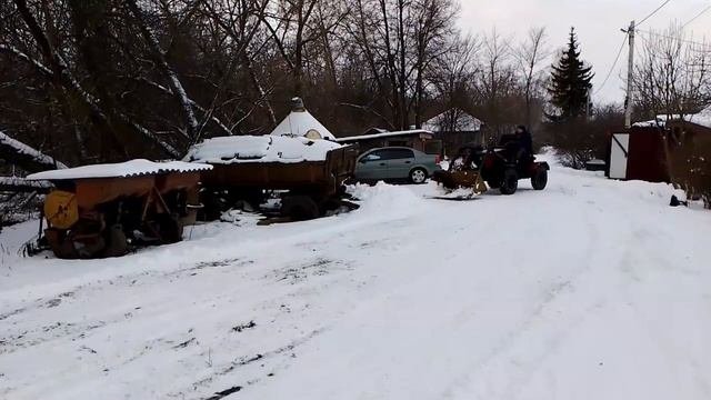 Самодельный минитрактор.