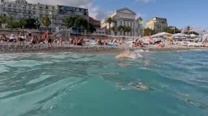 🇫🇷 Ницца, столица Приморских Альп на Французской Ривьере. Старом городе, пляж и бар