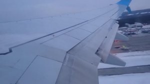 Боинг 737-800. Взлет из Красноярска. Boeing 737-800. Takeoff
