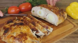 КУРИЦА ГАЛАНТИН. Закуска на праздничный стол. Блюда из курицы.