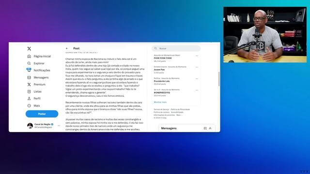 H0MEM diz S0FRER R*ClM0S após DIZEREM que ele se VESTE igual BRANC0 смотреть онлайн