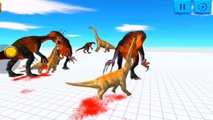 Therizinosaurus Attack Brachiosaurus - Animal Revolt Battle Simulator
