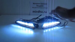 ДХО для Opel Mokka под фары с поворотниками. Ходовые огни Опель Мокка. МирДХО