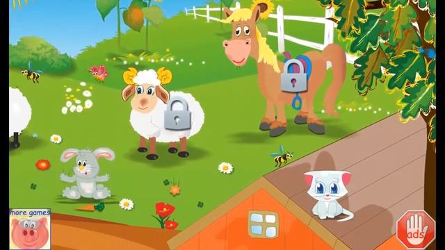Мультик Игра СЫТАЯ ФЕРМА КОШКА И СОБАКА смотреть онлайн