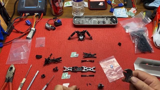 RC Hop Ups Installing Front A Arms and bearing carriers On The Losi Mini T 2.0 Part 5