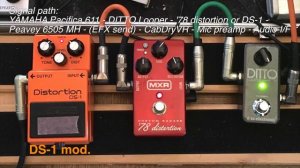 MXR '78 distortion vs BOSS DS-1 diode mod.