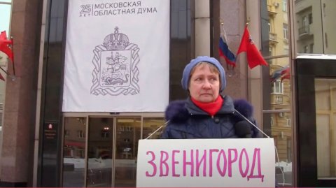 Одиночные пикеты у Мособлдумы 17.01.2019