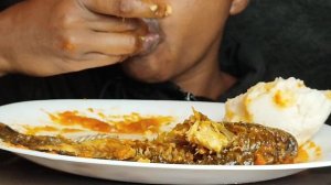 ASMR MUKBANG EATING FUFU AND TILAPIA FISH