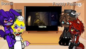 Fnaf React To salvaged Rage || My Au || First Fnaf Video Reactions || Part 1 ||