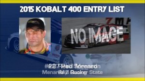 2015 Kobalt 400 Entry List