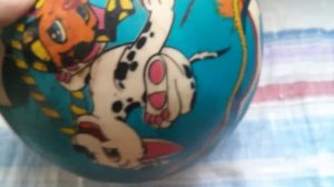 Игрушка Мяч детский резиновый с собачками