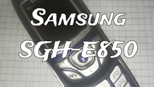 Обзор на самый редкий слайдер Samsung SGH-E850