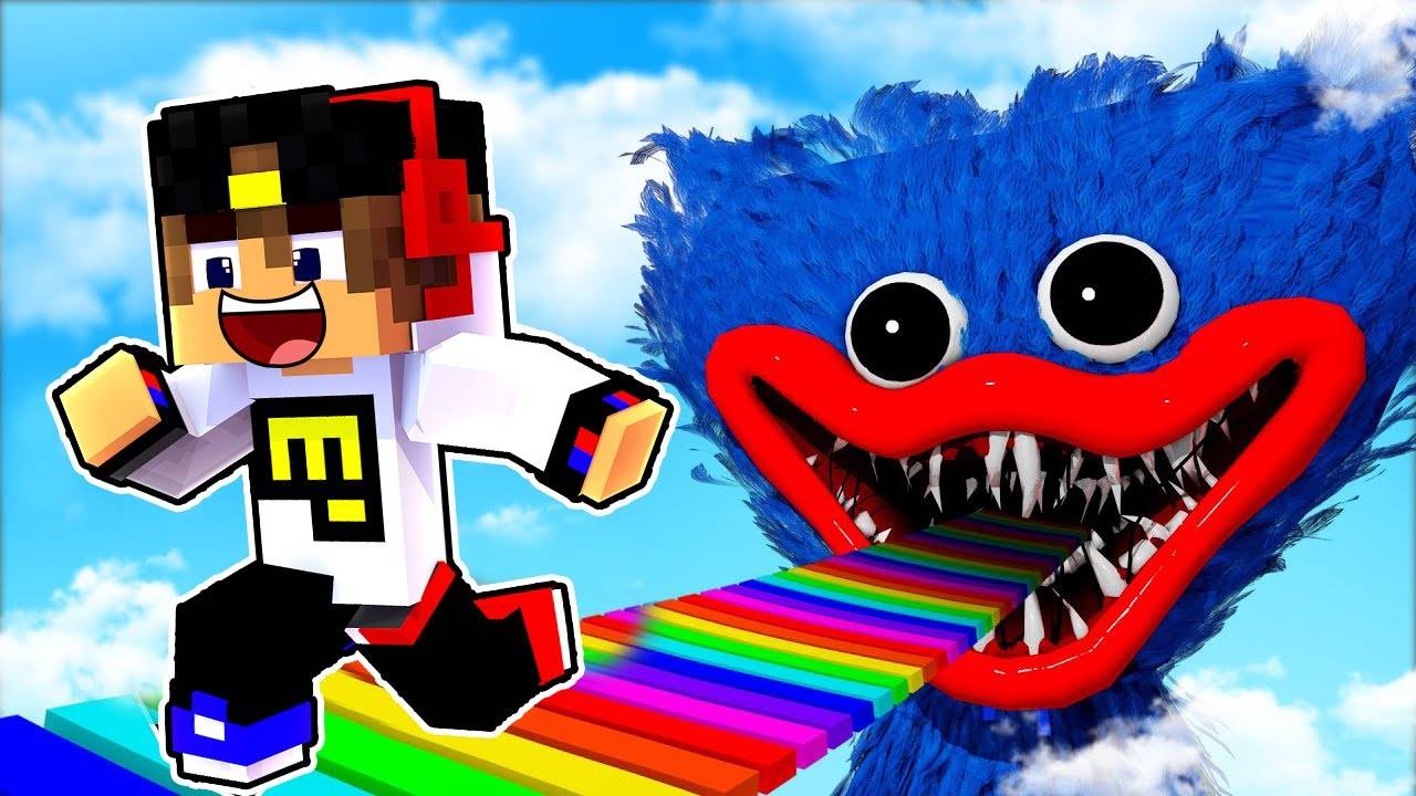 МЫ ПРОШЛИ ПАРКУР Poppy Playtime в МАЙНКРАФТ ! ДЕВУШКА НУБ И ПРО ВИДЕО ТРОЛЛИНГ MINECRAFT Евгенбро