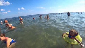 Евпатория. На разных пляжах. Лазурная набережная.