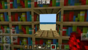 как построить секретное место в книжных полках в Minecraft
