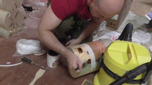 Бревна золотого цвета! Шикарный цвет для бревна. Масло Varathane golden oak (золотой дуб).