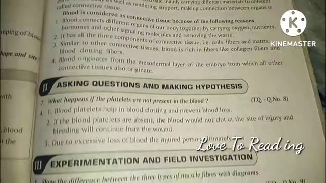 9th class question bank 3rd lesson Animal tissues Biology TS book