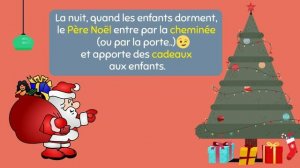 1 La fête de Noël en France. Explications et vocabulaire. Niveau A1 de FLE -  🎅English subtitles🎅