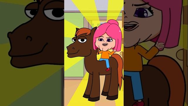 ПРИВЕЛА КОНЯ В ШКОЛУ #мультик #луана #анимация смотреть онлайн