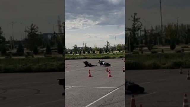 Suzuki GSX-R750 L2 Gymkhana ￼Fail