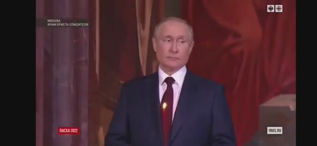 Пасха. Богослужение в Храме Христа Спасителя. г. Москва.