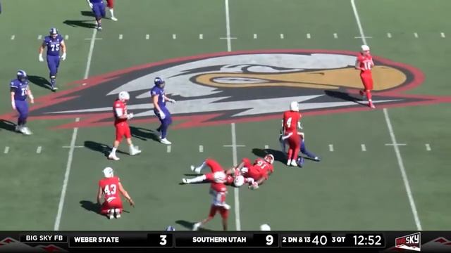 #3 Weber State vs Southern Utah Highlights | FCS 2021 Spring College Football Highlights