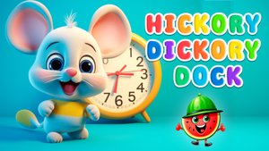 Hickory Dickory Dock | Nursery Rhyme | Cartoon Animation | Songs for Kids  #kidssongs #nurseryrhymes