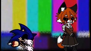 Alice.exe и dead Sonic.exe шагают под фонк