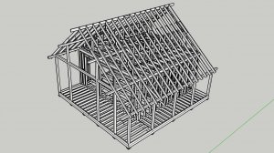Каркасный дом часть 5 / Стропильная система и терраса