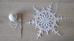 Снежинка 1 крючком /"Ажурные снежинки"