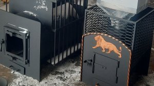 Печи с самоварными баками. Печи из трубы ф377 и ф530