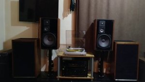 MB quart 390 + Akai am 37 + denon dp 297 (music santana) Vinil