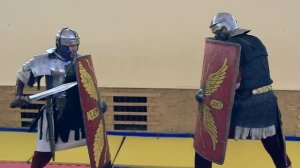 Roman fencing - Protection and attack technique