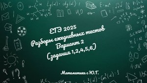 ЕГЭ 2025_профиль. Разбор ежедневного теста Вариант № 2_221224