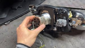 Volvo XC70 afs - ремонт фар, замена линз, диодные Expression Drive