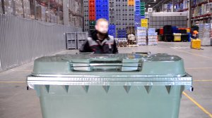 Легкая сборка мусорного контейнера 1100л. Понадобится только шуруповёрт!