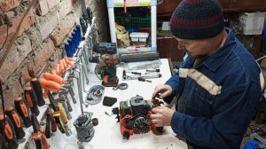 Восстановления посадочного места подшипников шеек коленвала путем наварки меди.