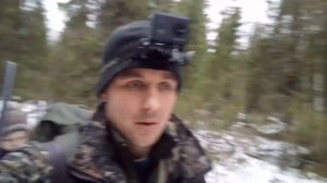 на охоту с сыном. нежданная,но ожидаемая добыча в капкан. установка рамочного капкана на куницу