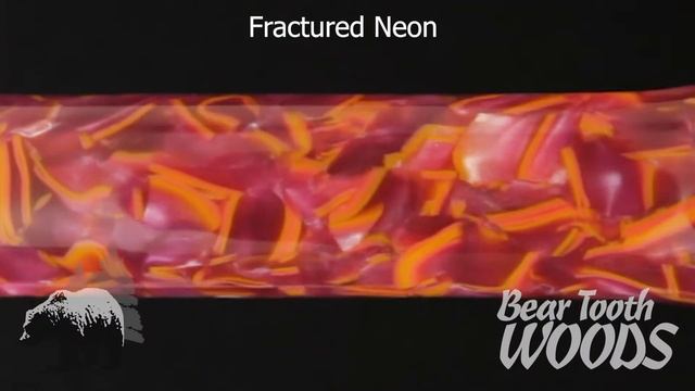Fractured Neon - Bear Tooth Woods Acrylic Pen Blank смотреть онлайн