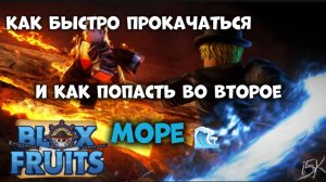 КАК БЫСТРО ПРОКАЧАТЬСЯ И ПОПАСТЬ ВО ВТОРОЕ МОРЕ В БЛОКС ФРУТС? САМЫЙ ГОДНЫЙ СПОСОБ!