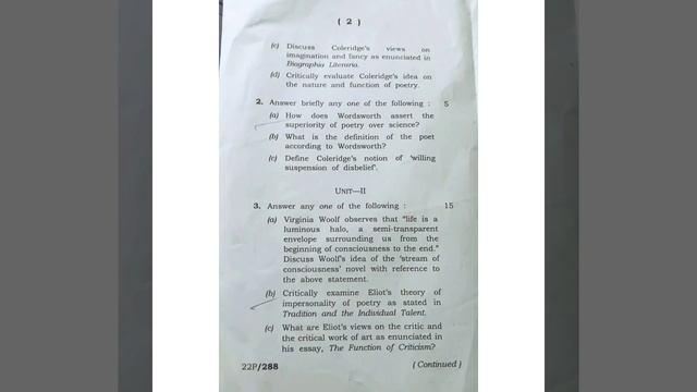 B. A5th semester CBCS question paper 2021#Honours-English(DSE-3)literary criticism смотреть онлайн