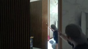 installation smart mortise type lock w/ built in digital door viewer .