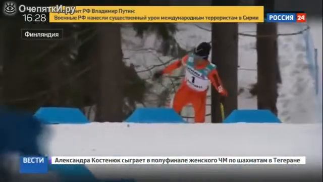 Лыжник первый раз увидел снег! смотреть онлайн