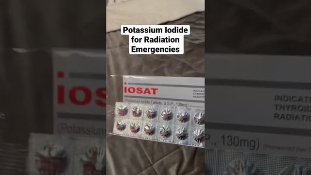 Potassium iodide for radiation emergencies. Add some to your Bugout bag. #bugoutbag #emergency